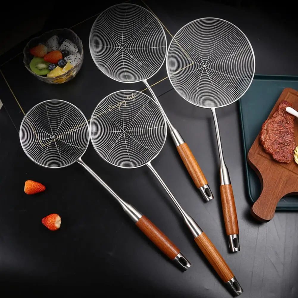 Large Stainless Steel Slotted Spoon for Cooking