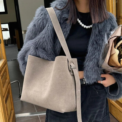 Luxury Suede Tote Bags for Women