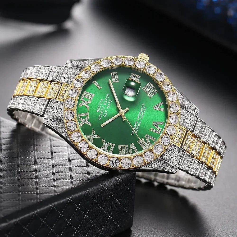 Luxury Rhinestone Quartz Hip Hop Watch Unisex