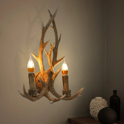 Vintage Antler Wall Lamp for Rustic Decor