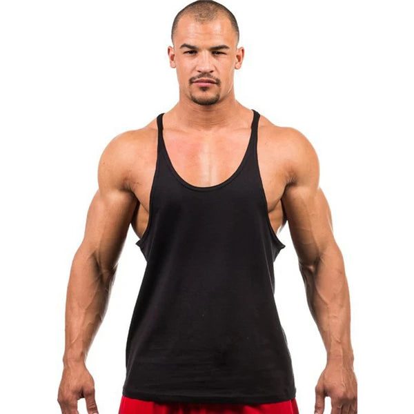 Men's Fitness Stringer Tank Top for Workouts