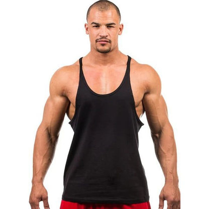 Men's Fitness Stringer Tank Top for Workouts