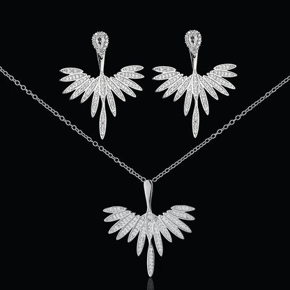 Elegant Bridal Jewelry Set: Water Drop Earrings