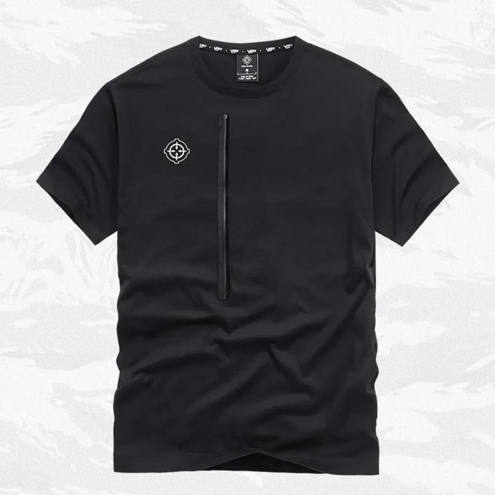 Men's Tactical Cyberpunk Cargo Pocket T-Shirt