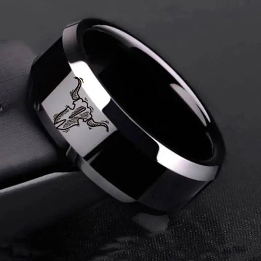 Vintage Bull Skull Men's Ring Western Jewelry