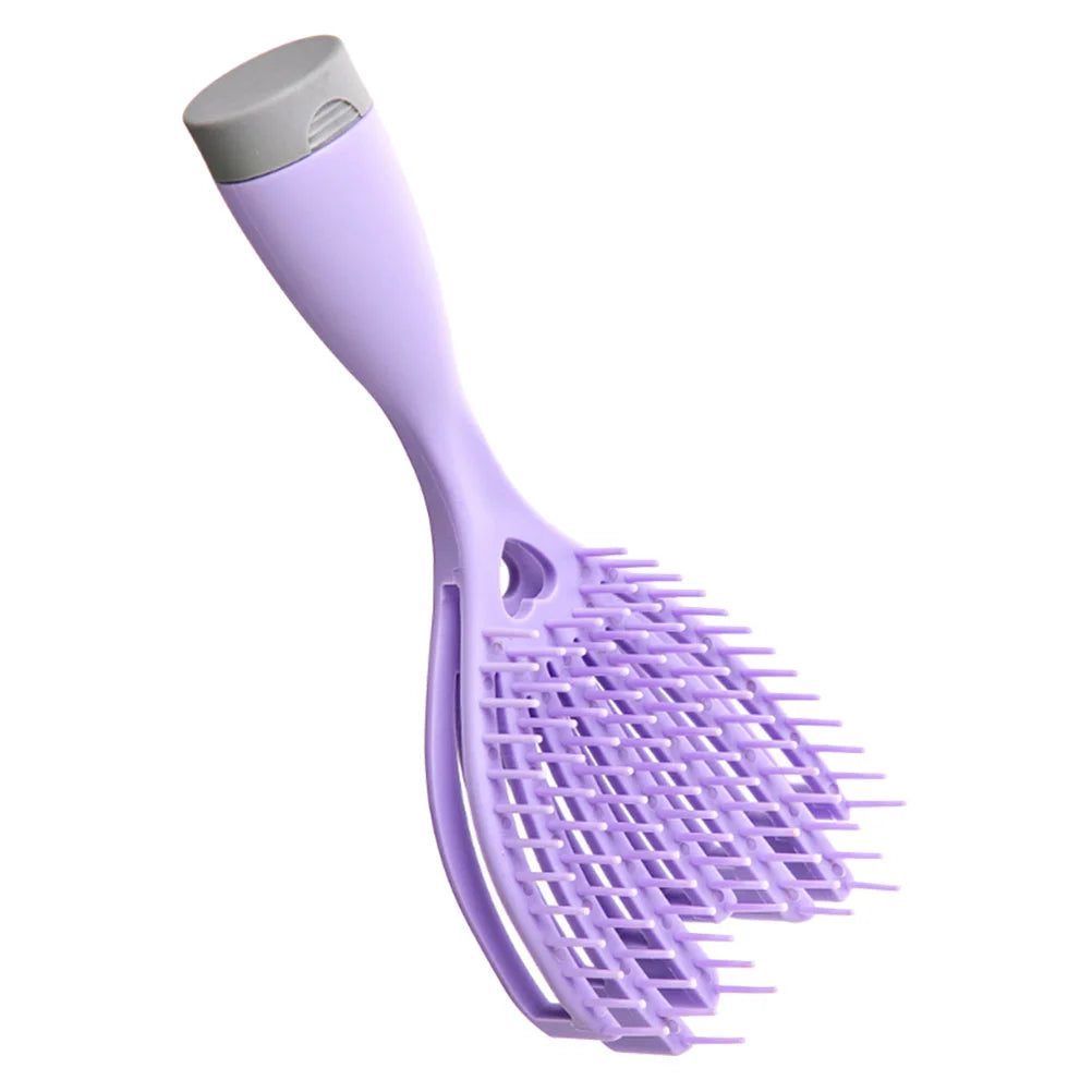 Violet Travel Hair Brush for Curly Hair