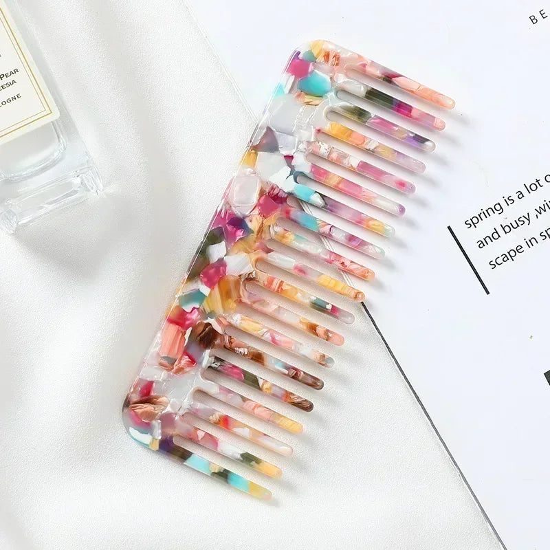 Colorful Wide Tooth Hair Combs for Travel