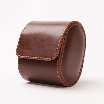 Chic Vintage Leather Watch Travel Case