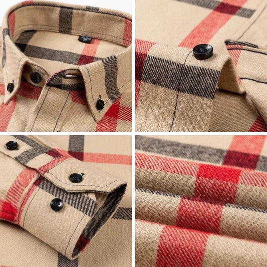 2024 Men's Plus Size Flannel Casual Shirts