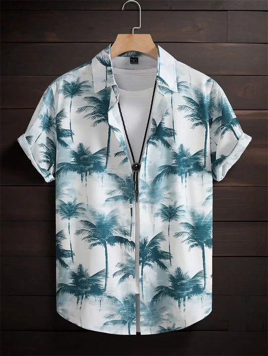 Men's Retro Hawaiian Shirt for Casual Style