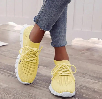 Trendy Breathable Mesh Platform Sneakers for Women
