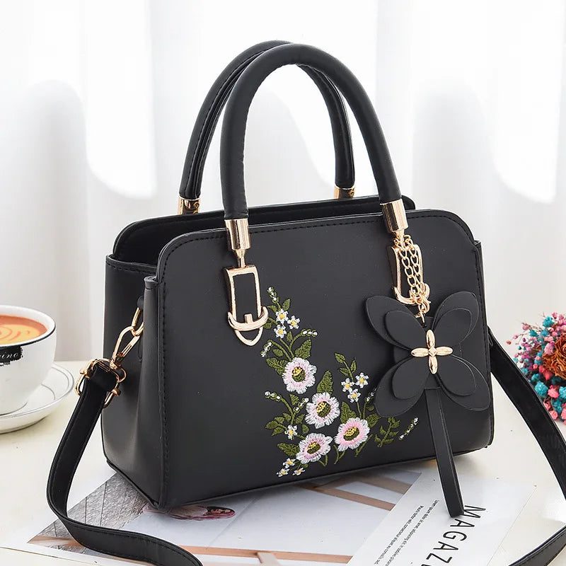 Luxury Embroidered Women's Crossbody Tote Bag
