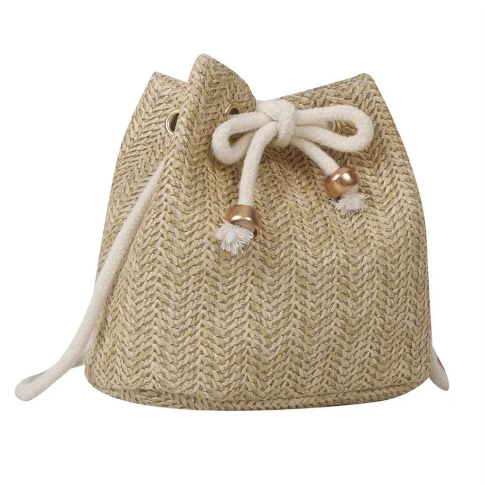 Summer Boho Straw Crossbody Bag for Women