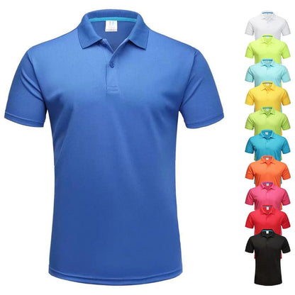 Men's Breathable Quick-Dry Golf Polo Shirts