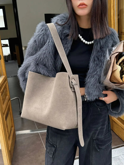Luxury Suede Tote Bags for Women