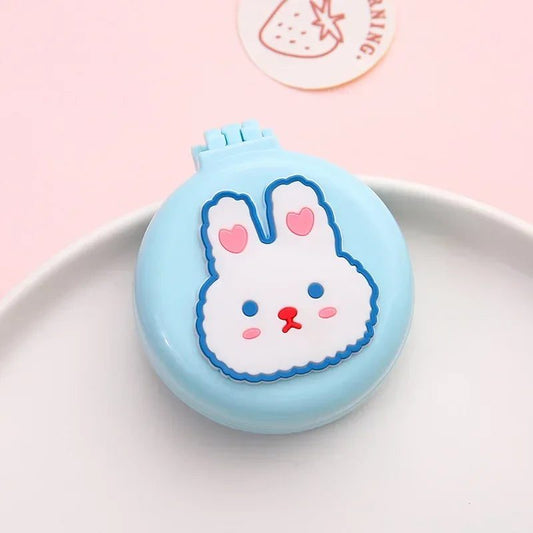 Compact Travel Hair Brush with Mirror