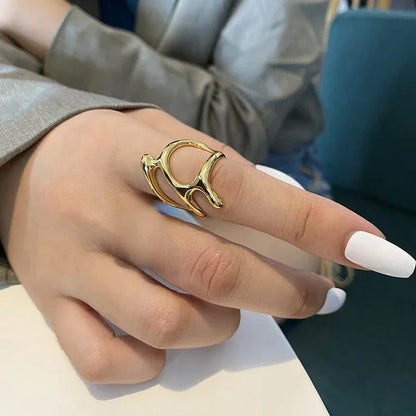 Y2K Vintage Adjustable Silver Punk Rings