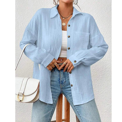 Elegant Long Sleeve Cotton T-Shirts for Women