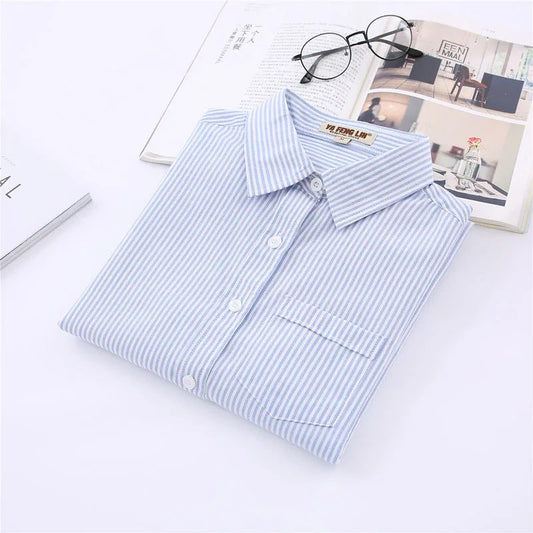 Trendy Striped Cotton Shirt for Women