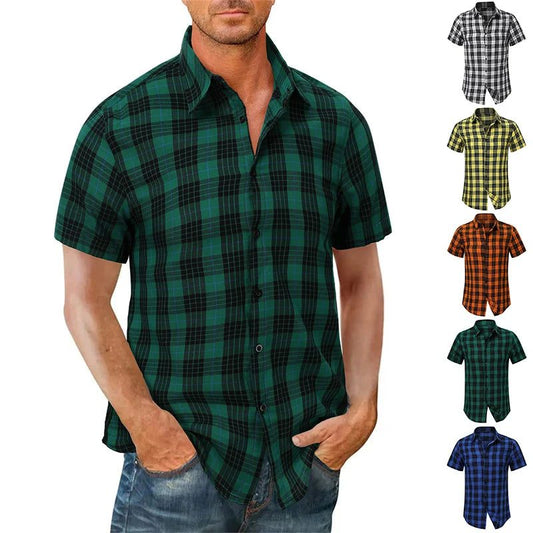 2023 Casual Plaid Flannel Shirt for Men