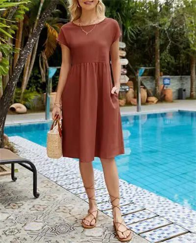 Chic Summer Cotton Linen Dresses for Women