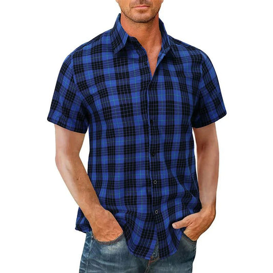 2023 Casual Plaid Flannel Shirt for Men