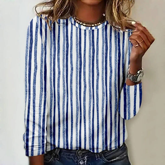 Classic Striped Long Sleeve Women's T-Shirt