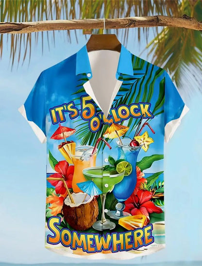Men's Hawaiian 3D Printed Summer Shirt