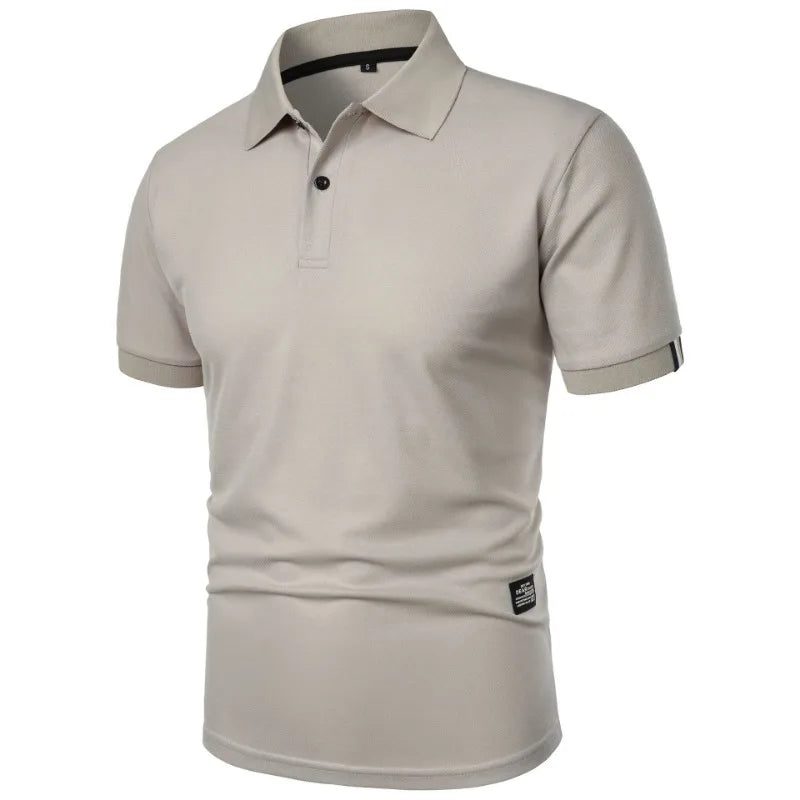 Lightweight Short Sleeve Polo Shirt for Men