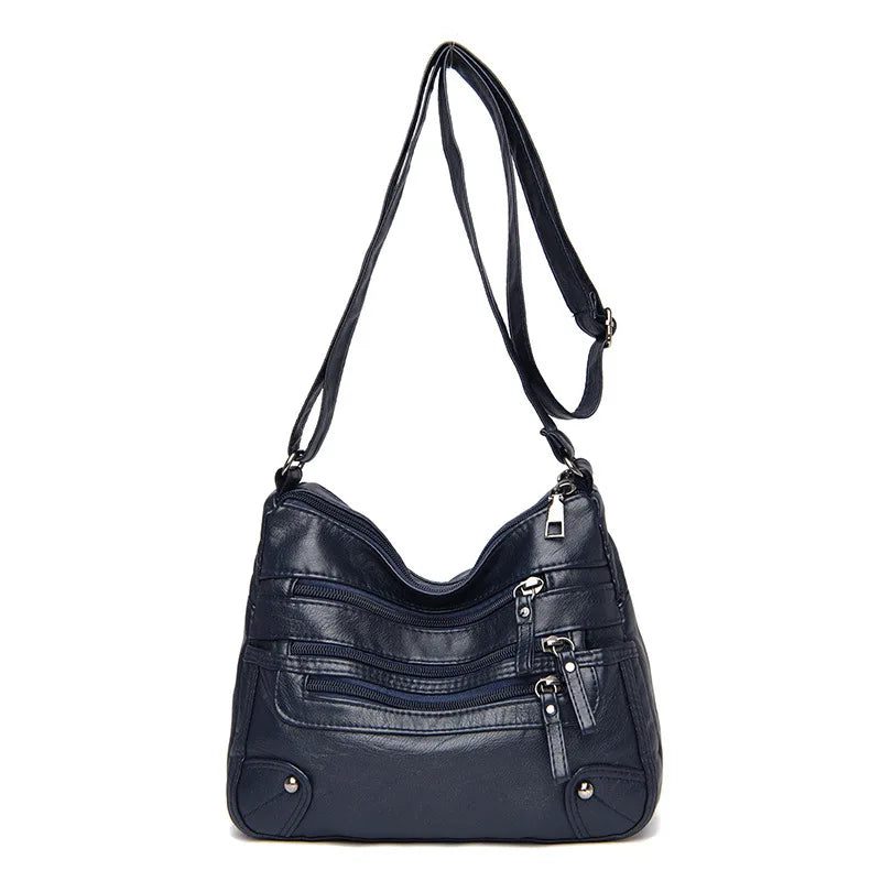 Luxury Vintage Soft Leather Crossbody Handbag