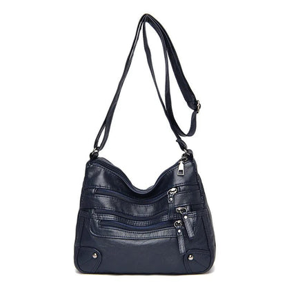 Luxury Vintage Soft Leather Crossbody Handbag