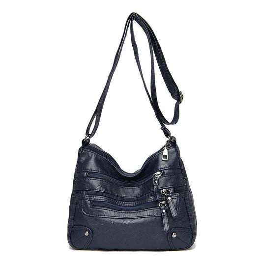 Luxury Vintage Soft Leather Crossbody Handbag
