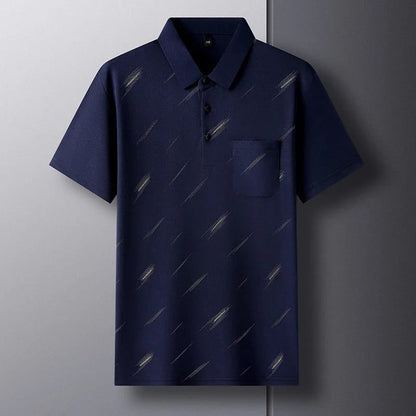 Men's Ice Silk Short-Sleeve Polo Shirt