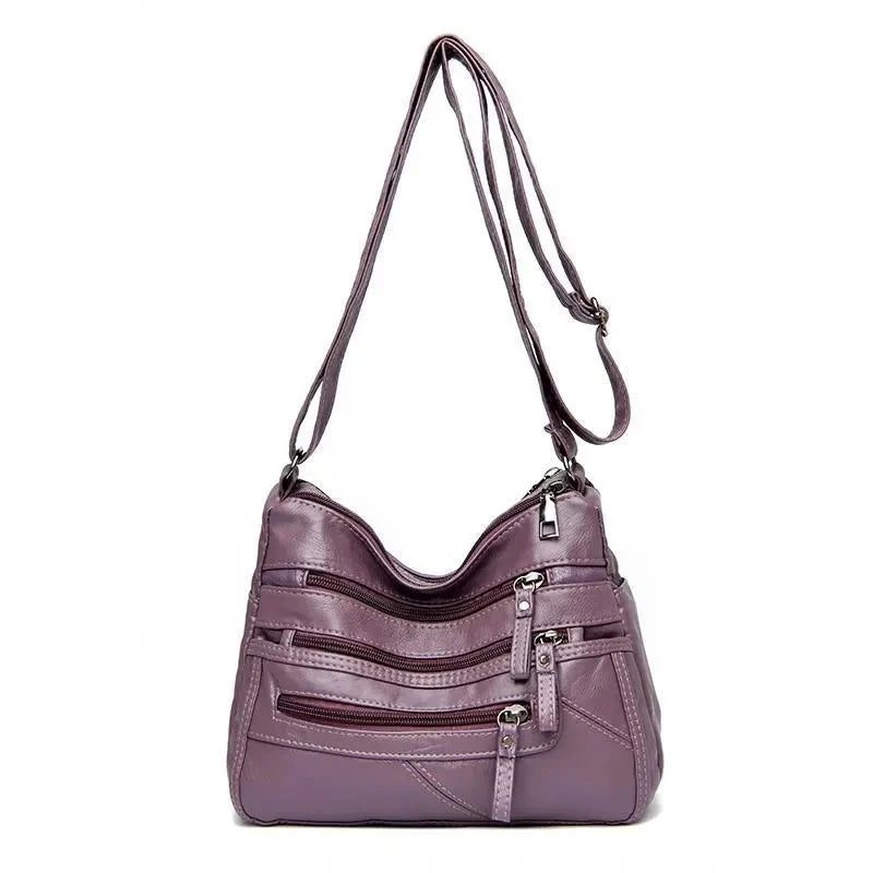 Luxury Vintage Soft Leather Crossbody Handbag