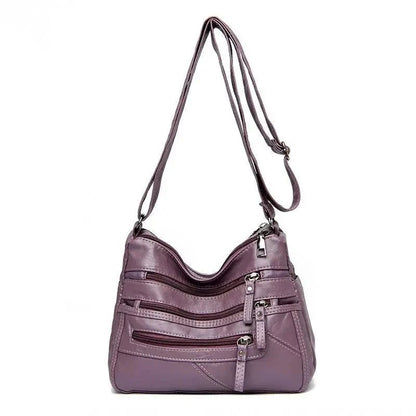 Luxury Vintage Soft Leather Crossbody Handbag