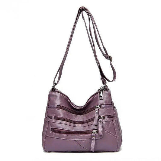 Luxury Vintage Soft Leather Crossbody Handbag
