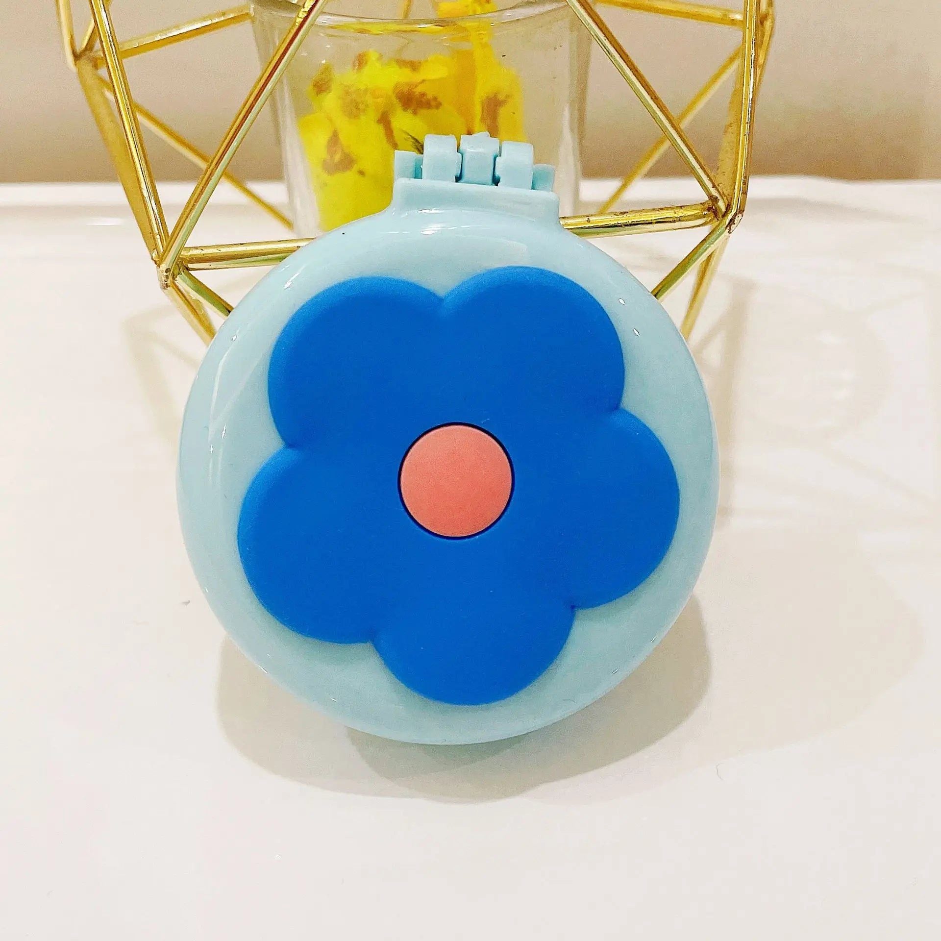 Portable Cartoon Folding Hair Brush with Mirror