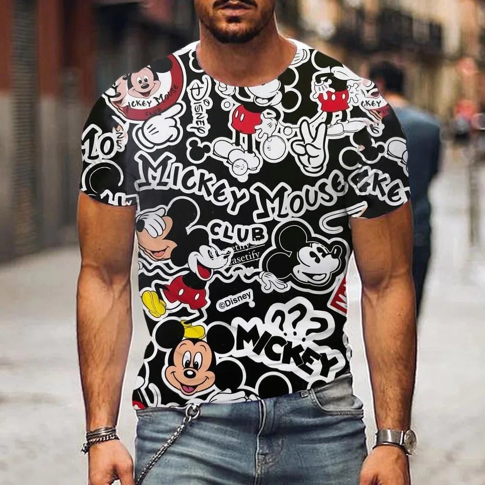 Men's Cartoon Summer T-Shirt Cute Funny Tee