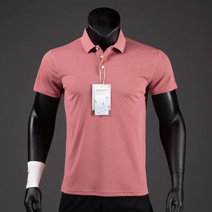 Luxury Men's Golf Polo Shirt - Quick-Drying