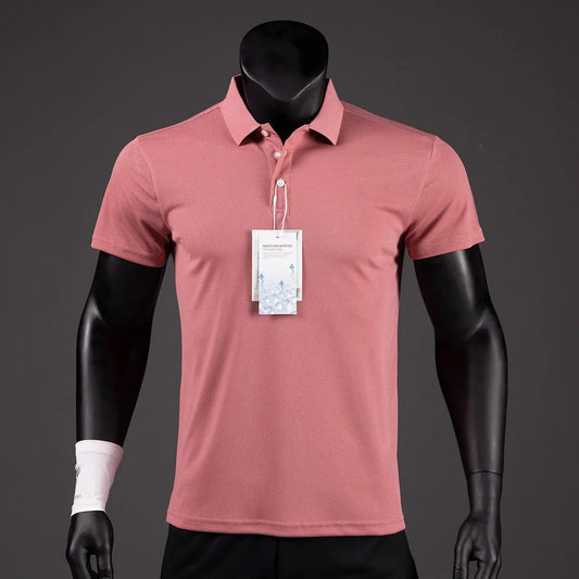 Luxury Men's Golf Polo Shirt - Quick-Drying