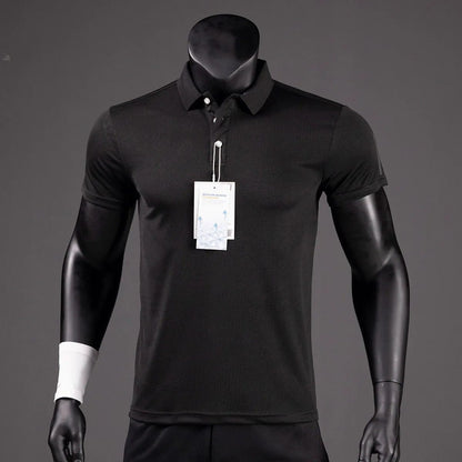 Luxury Men's Golf Polo Shirt - Quick-Drying