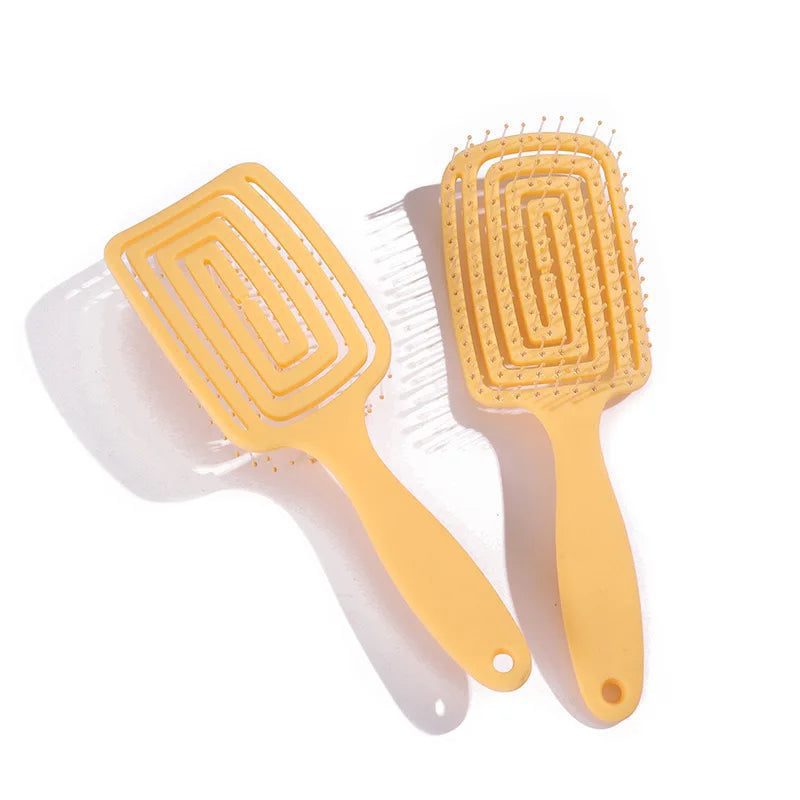 Creative Hollow Out Square Wet Hair Brush