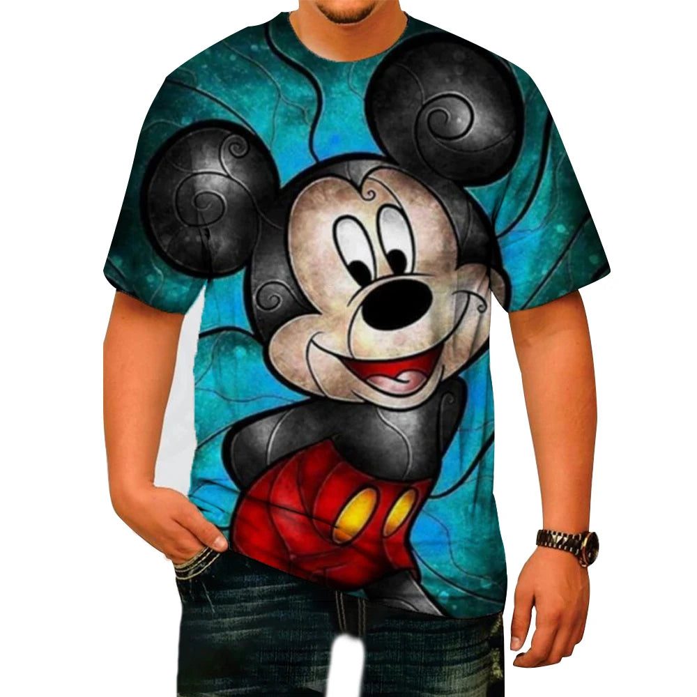 Men's 3D Mickey Mouse Summer T-Shirt