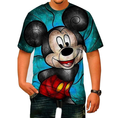 Men's 3D Mickey Mouse Summer T-Shirt