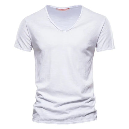 Men's Cotton V-Neck T-Shirt for Fitness