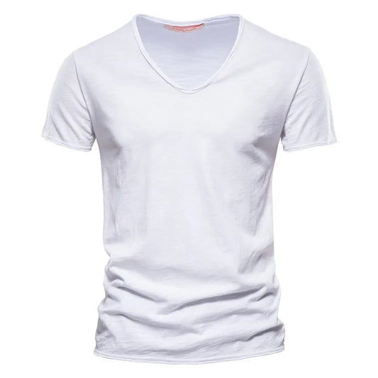 Men's Cotton V-Neck T-Shirt for Fitness