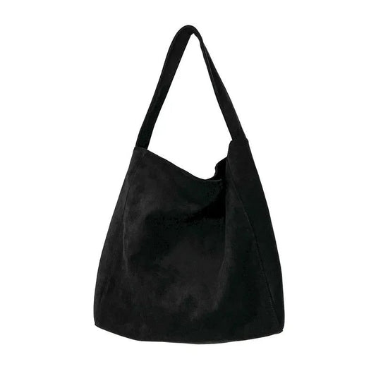 Large Capacity Faux Suede Tote Bag 2024