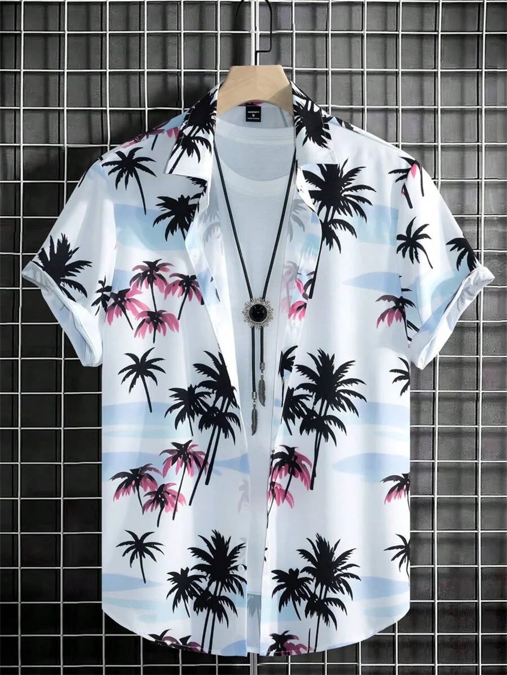 Men's Retro Hawaiian Shirt for Casual Style
