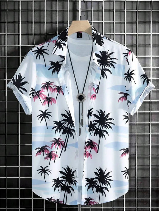 Men's Retro Hawaiian Shirt for Casual Style