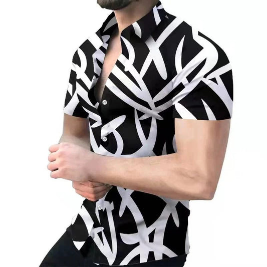 2024 Men's Hawaiian 3D Print Short Sleeve Shirt